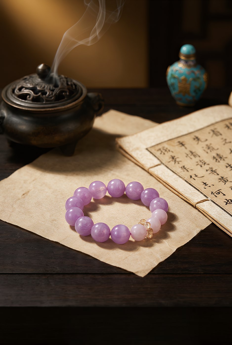 Is Your Heart Chakra Blocked? Can This Stone of Clarity Help You Stay Independent in Love? — Kunzite Healing Bracelet