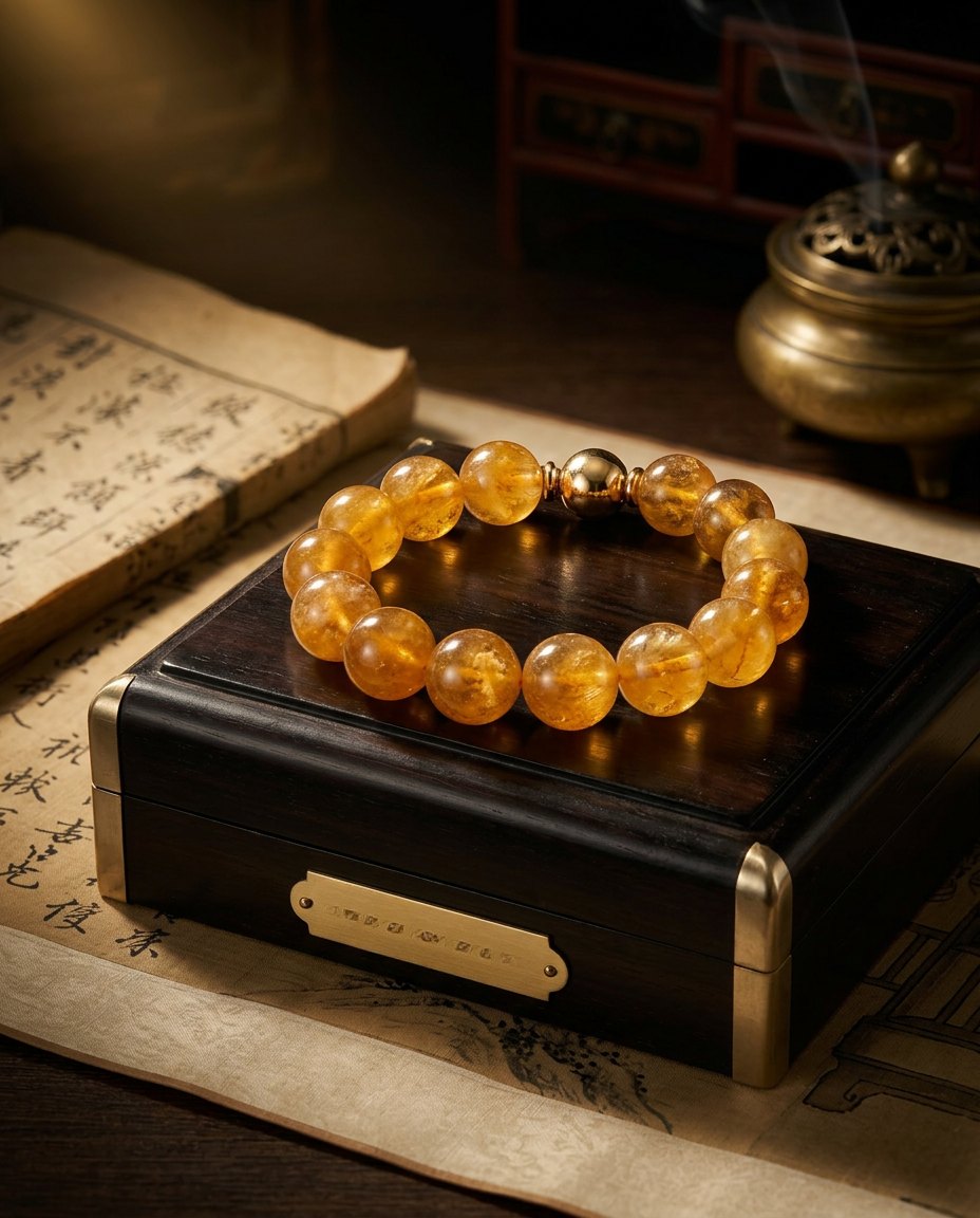 Is Your Wealth Flow Blocked? Wear This “Underground Gold Mine” on Your Wrist — Golden Cloud Quartz Bracelet