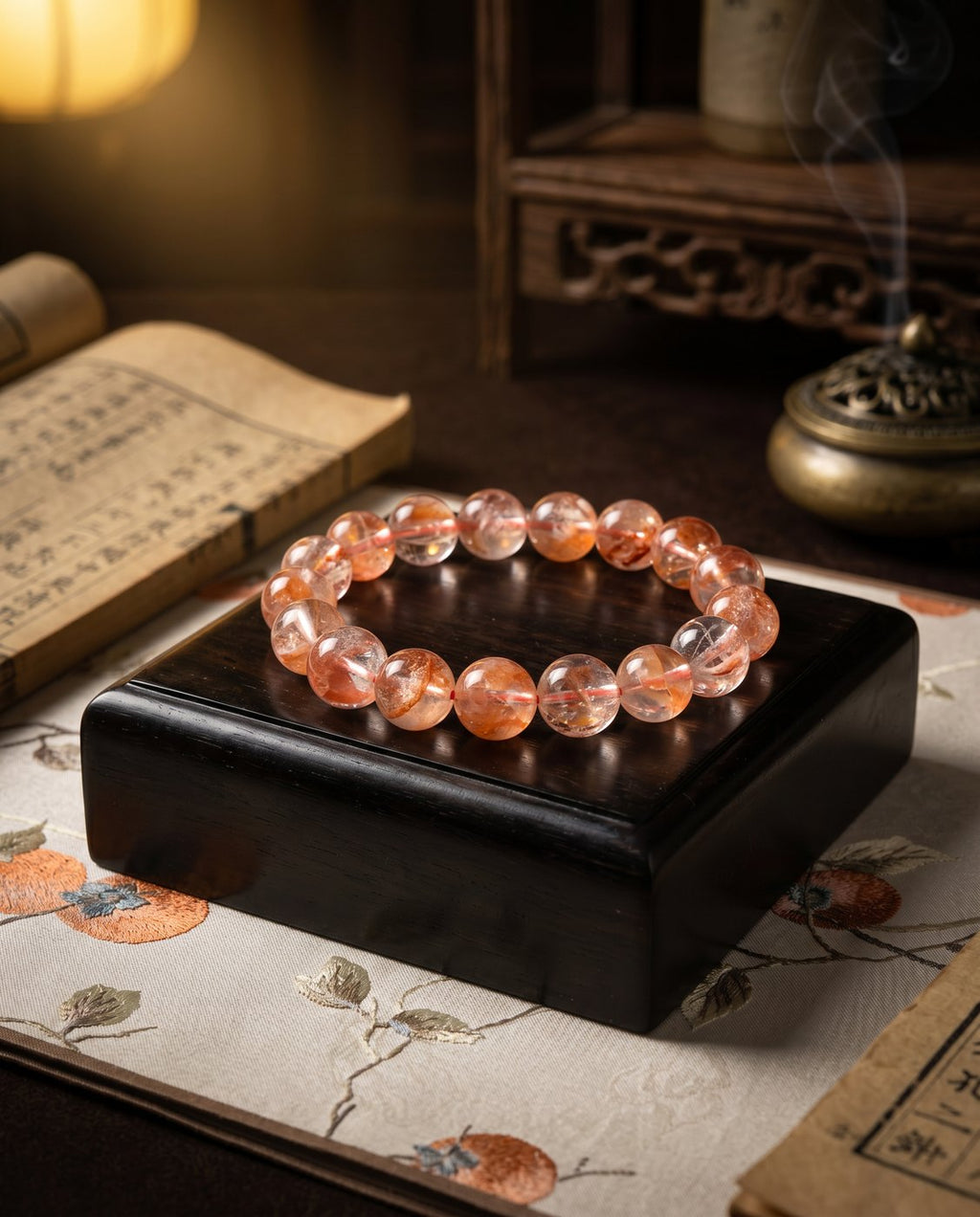 Do You Think Too Much and Act Too Little? Maybe You Need This Grounding Fire — Natural Red Cloud Quartz Bracelet