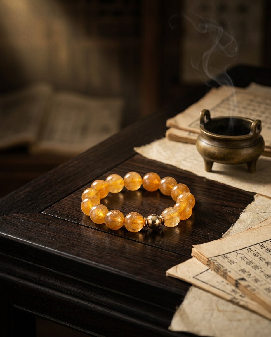 Is Your Wealth Flow Blocked? Wear This “Underground Gold Mine” on Your Wrist — Golden Cloud Quartz Bracelet