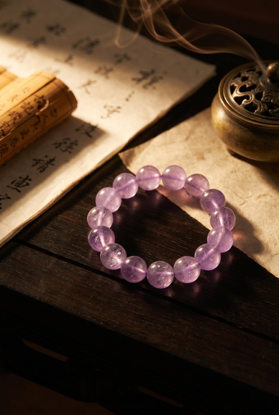 Restless Thoughts Keeping You Awake? Can This Lavender Purple Calm Bring You Back to Center? — Lavender Amethyst Bracelet
