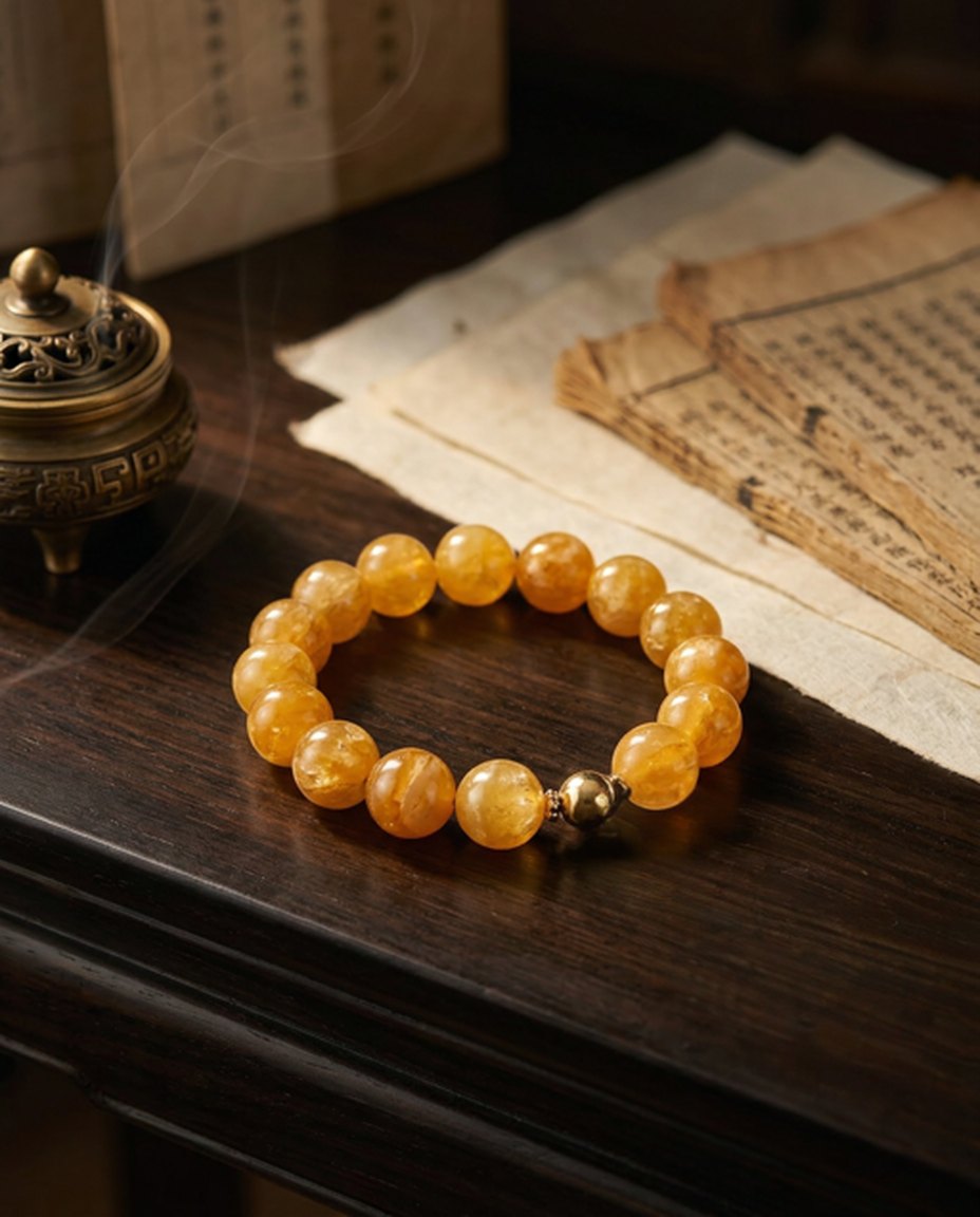 Is Your Wealth Flow Blocked? Wear This “Underground Gold Mine” on Your Wrist — Golden Cloud Quartz Bracelet