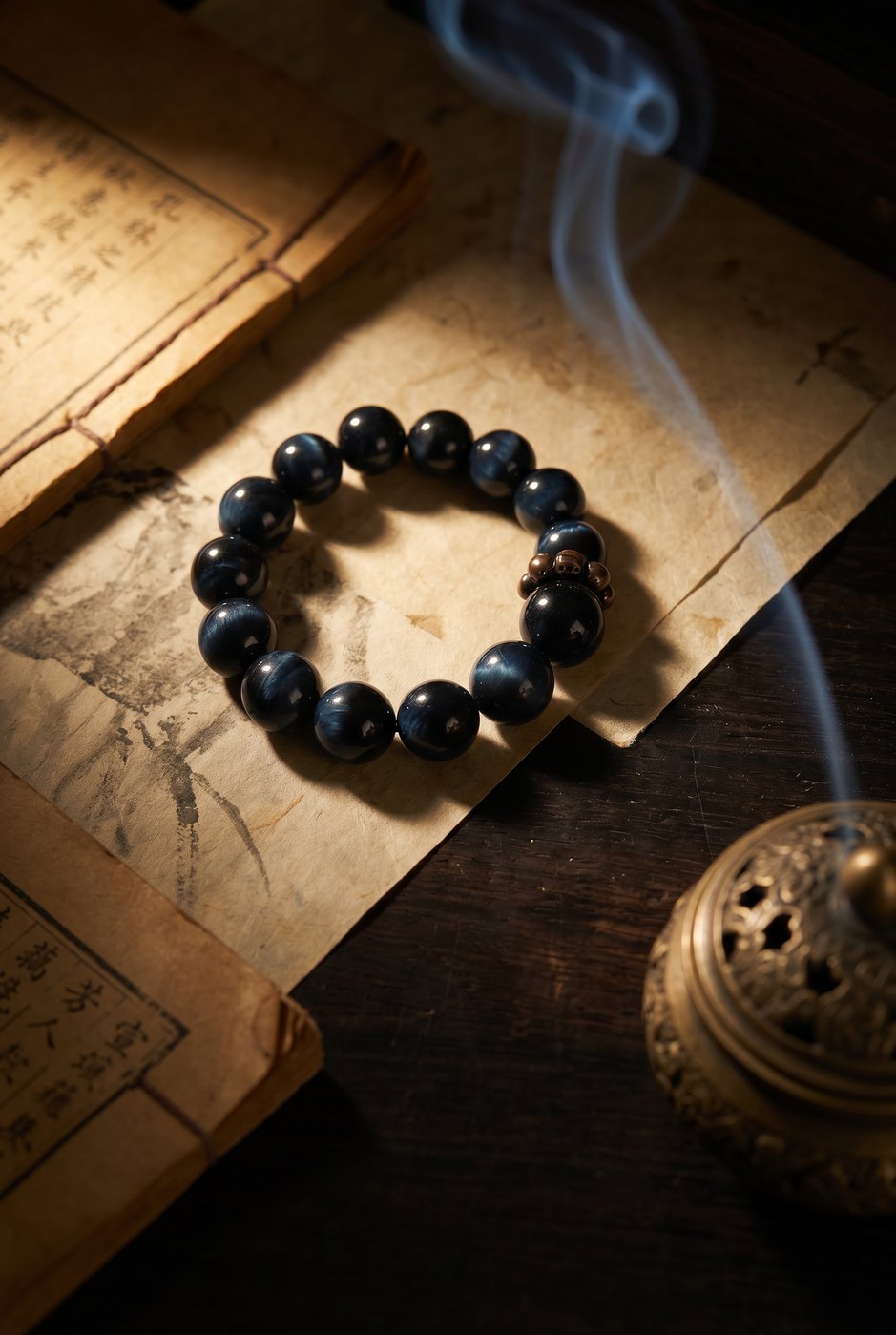 Why Do Powerful People Stay Calm Under Pressure? Is This Eagle-Eye Blue Their Secret? — Blue Tiger Eye Bracelet
