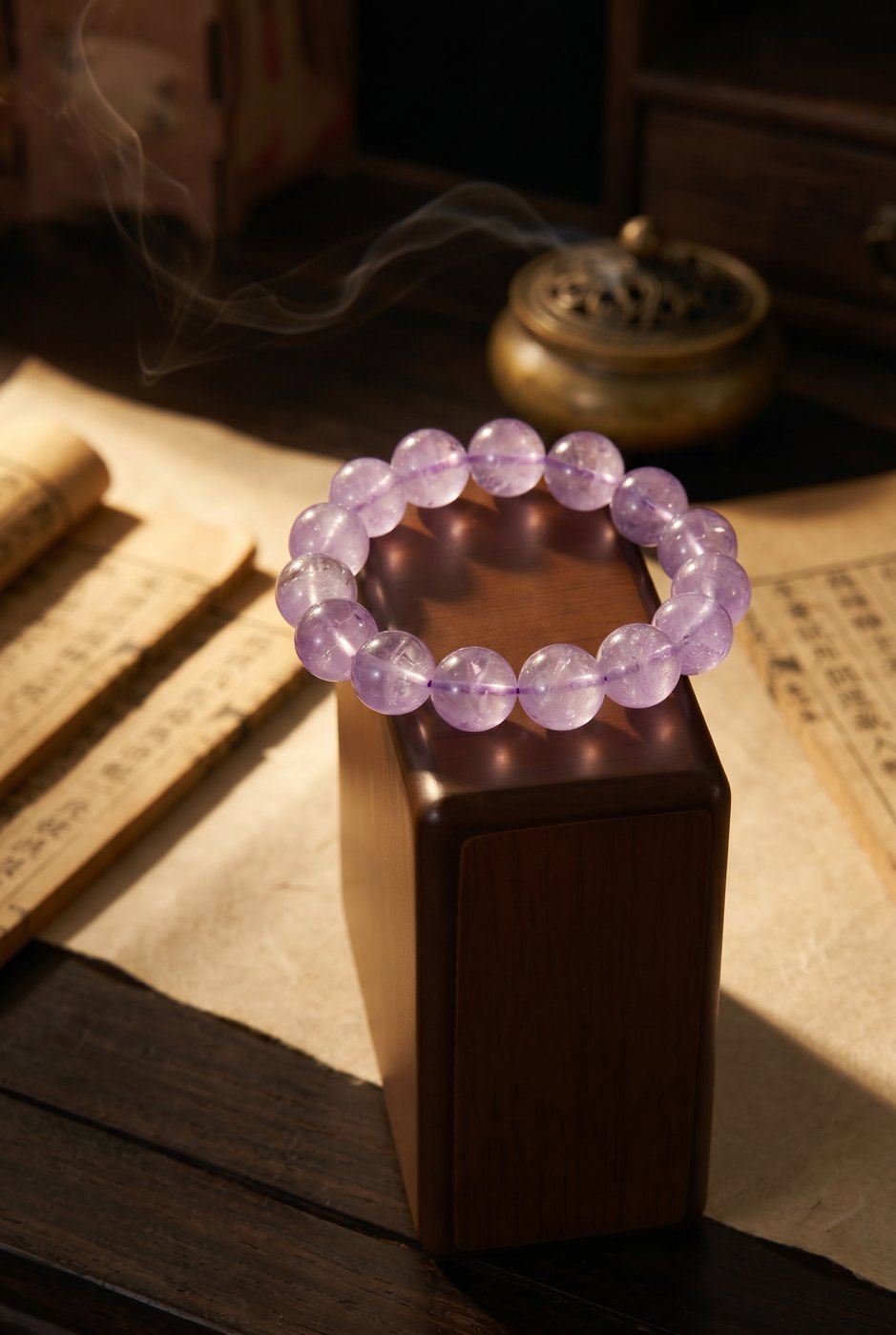 Restless Thoughts Keeping You Awake? Can This Lavender Purple Calm Bring You Back to Center? — Lavender Amethyst Bracelet