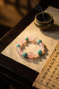 Still Missing the Right Person? Maybe You Need This Blue-and-Pink Clarity — Rose Quartz & Amazonite Bracelet