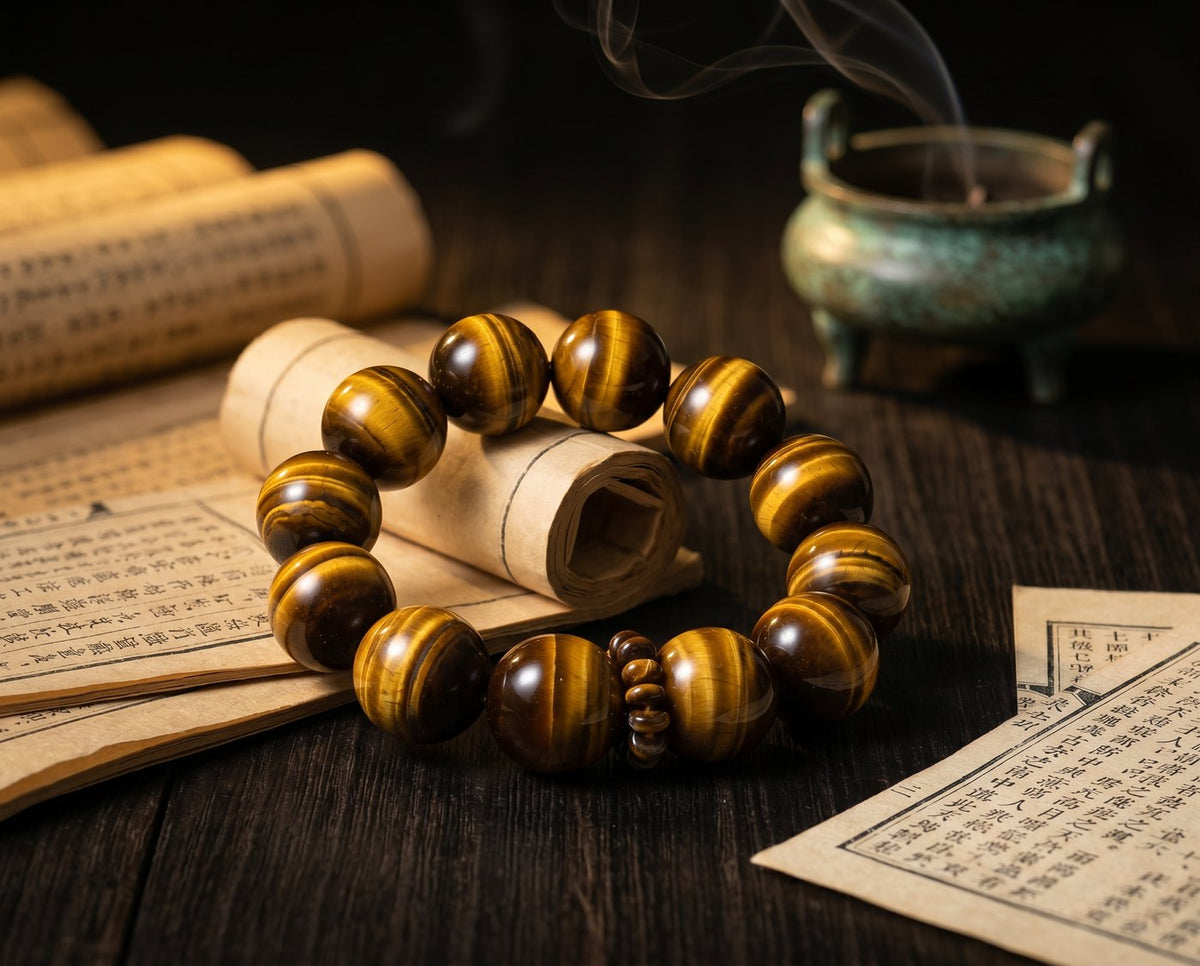 Always Talking About Money but Not Moving? Can This Golden Eye Help You Spot Opportunity? — Yellow Tiger Eye Bracelet