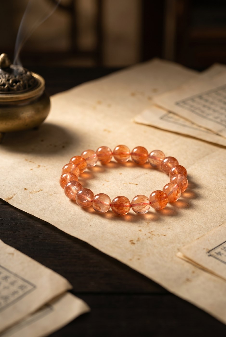 Do You Think Too Much and Act Too Little? Maybe You Need This Grounding Fire — Natural Red Cloud Quartz Bracelet