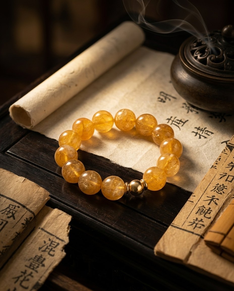 Is Your Wealth Flow Blocked? Wear This “Underground Gold Mine” on Your Wrist — Golden Cloud Quartz Bracelet