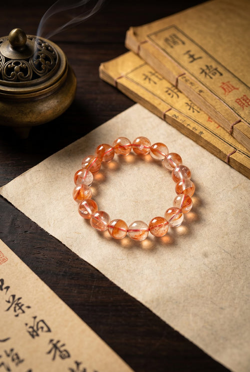 Do You Think Too Much and Act Too Little? Maybe You Need This Grounding Fire — Natural Red Cloud Quartz Bracelet
