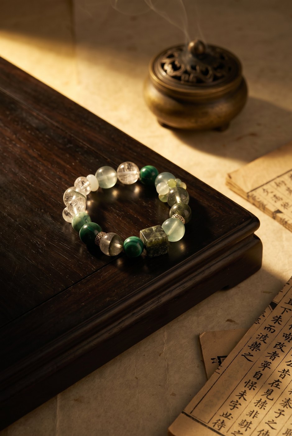 Feeling Serious Wealth Leakage Lately? Can This Green Treasure Bracelet Help You Hold It Together? — Green Multi-Stone Bracelet