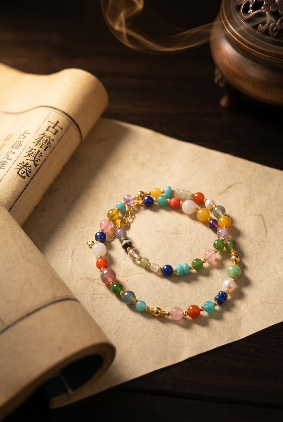 Feeling a Block in Your Chest? Can This Seven-Stone Necklace Smooth Your Heart Energy? — Seven-Chakra Treasure Necklace